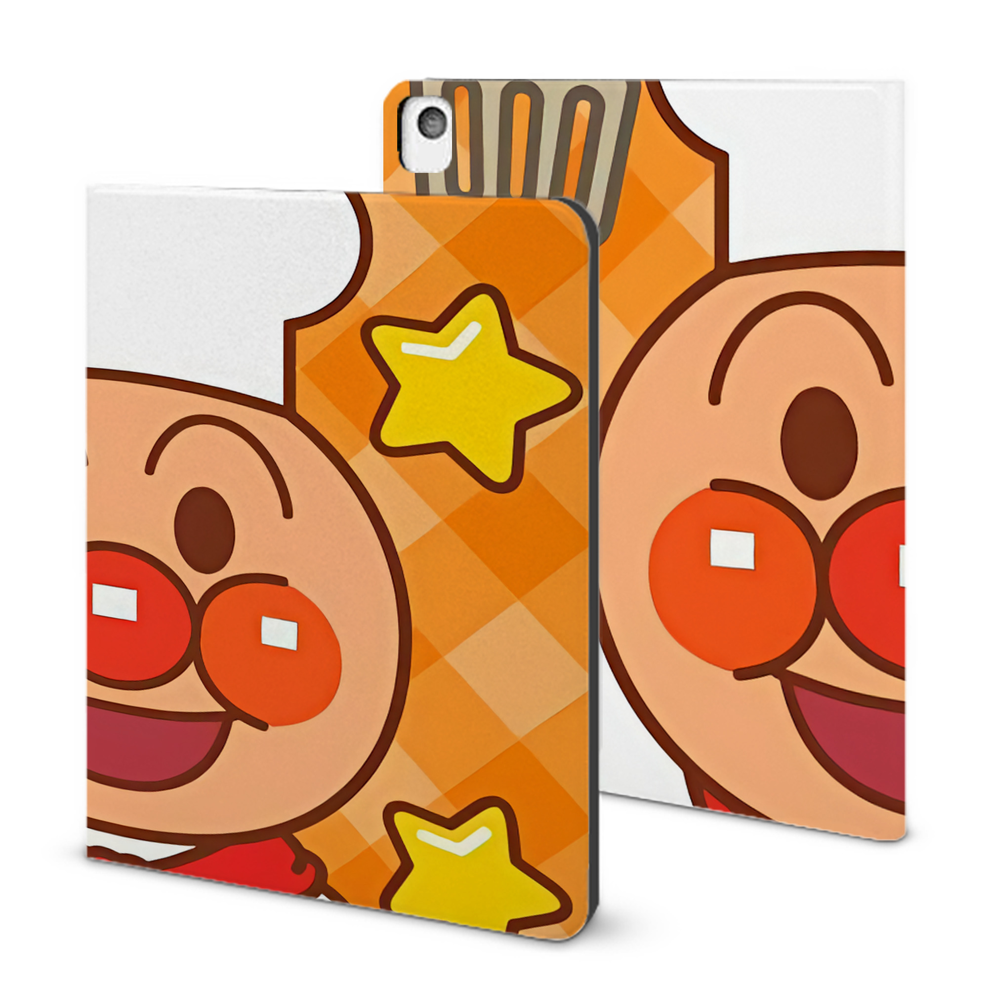 （画像用） アンパンマン Anpanman IPadケース ペンホルダー付き ブックスタイルデザイン